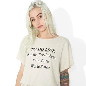 🦊 Wildfox Pageant To-Do list Tee🦊